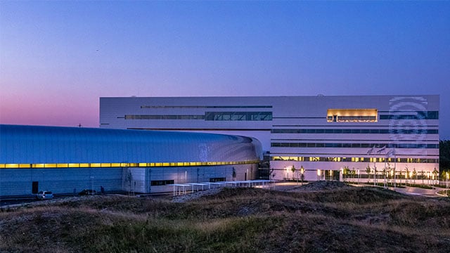 Max IV building in Lund