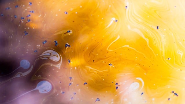 oil with bubbles