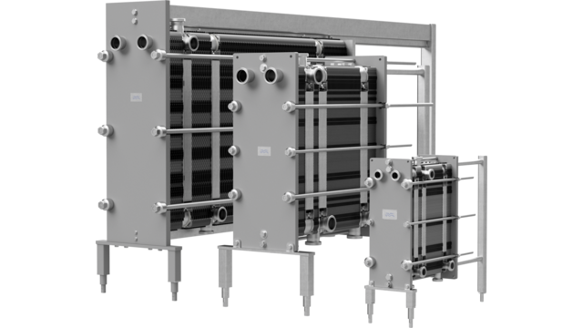 Range of hygienic line plate heat exchangers
