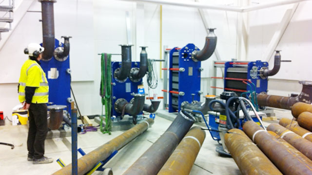 installations de récupération de chaleur basse température pour le réseau de chaleur urbain basse température du projet Brunnshög LTDH